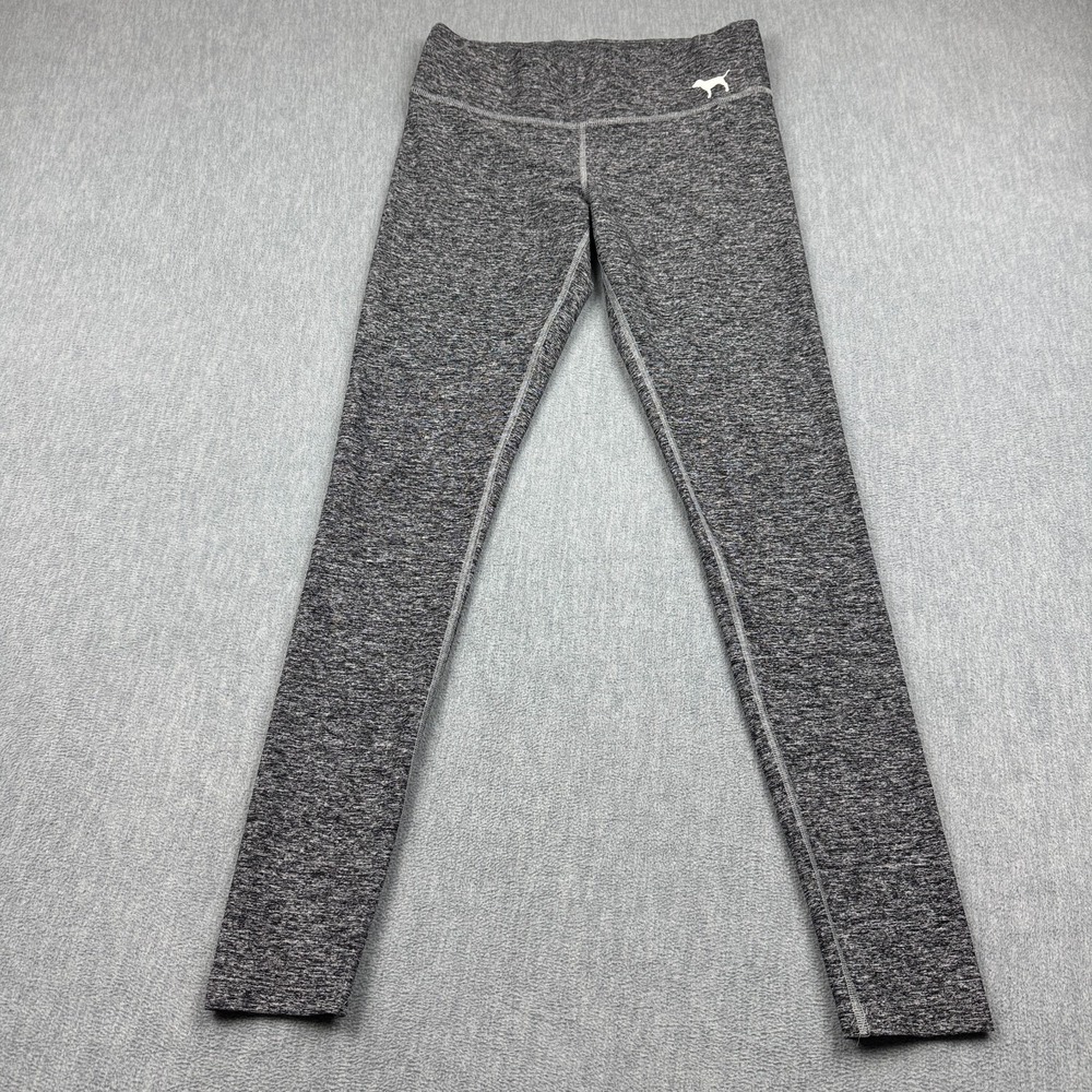 PINK Yoga Victoria's Secret Leggings Women XS Gray Heather Seamless Workout Yoga